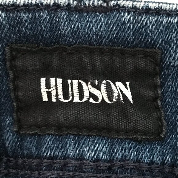Hudson Collin Flap Pocket Skinny Ankle Jeans Women 26 Blue Mid Rise Stretch - Picture 3 of 16